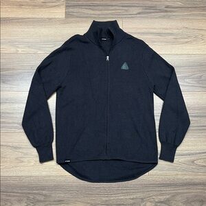 Tobe Ovis Merino Shirt Mid Layer Quarter Zip Pullover in Gray Size Medium